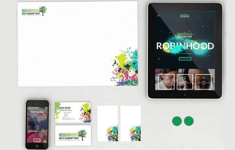 Robin Hood School Branding And Website